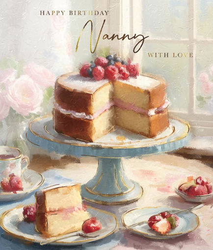 Picture of HAPPY BIRTHDAY NANNY WITH LOVE BIRTHDAY CARD